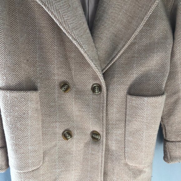 Mishow Wool Coat Knee Length Button Front Small - Picture 6 of 16